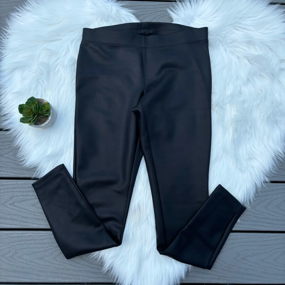 Express Faux Leather Leggings - Picture 1 of 4